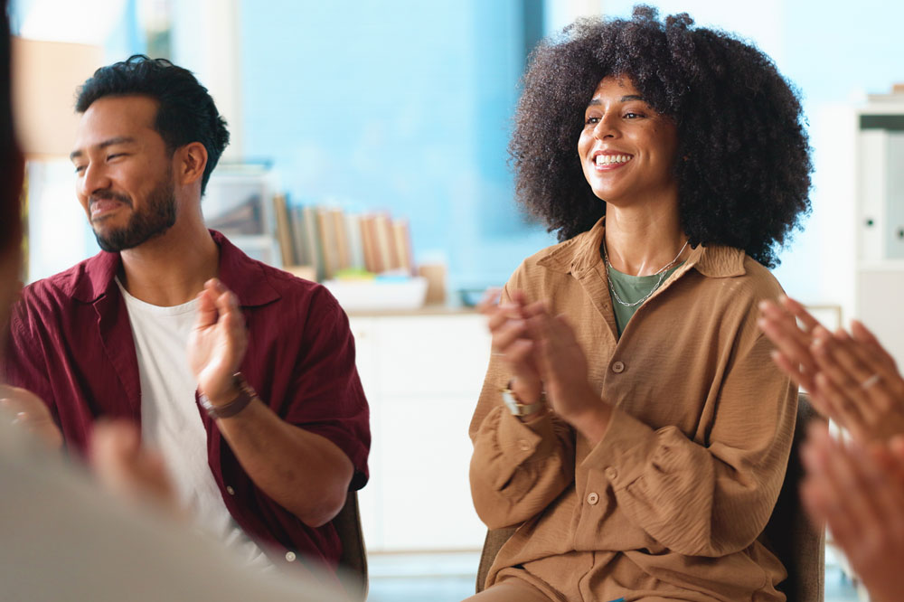 group therapy session - recovery center - addiction recovery support group